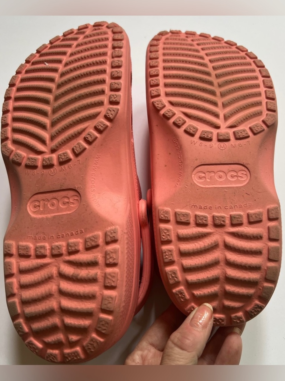 CROCS Classic Clogs Pink Unisex Women Size 8-9 / Men Size 6-7 - Picture 4 of 4